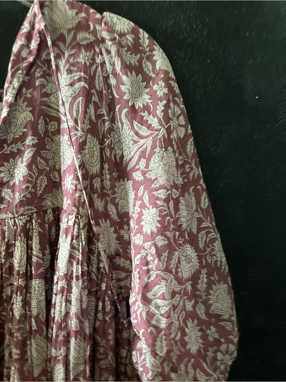 Daughters of India Kyra Dress Floral Babydoll Dress size M euc - Picture 6 of 8